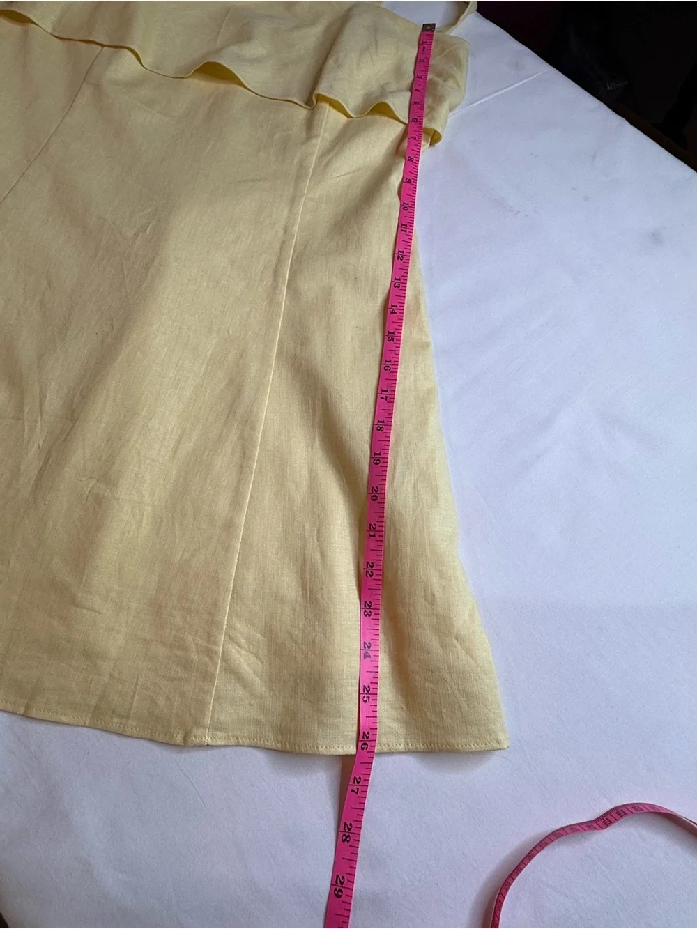 NWT Banana Republic Yellow Ruffle-Front Sundress - Picture 6 of 7